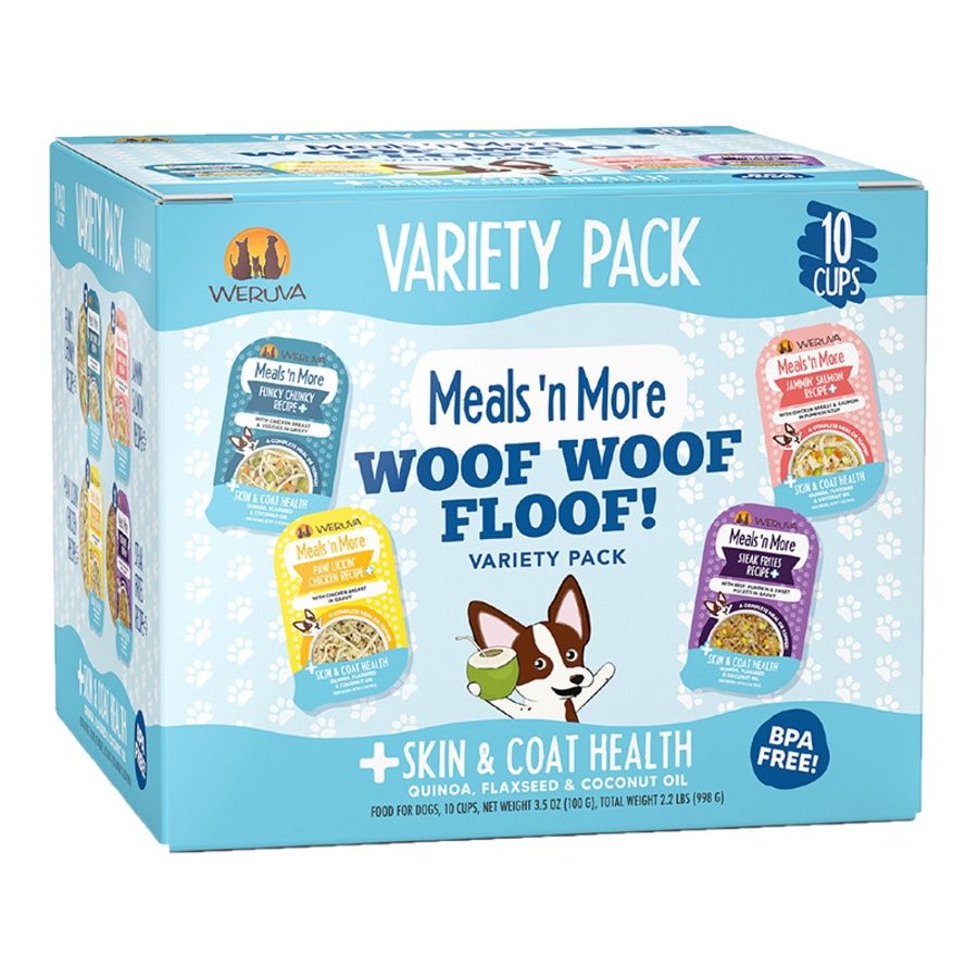 Weruva Dog Meals N More Woof Woof Floof Variety 10 Pack
