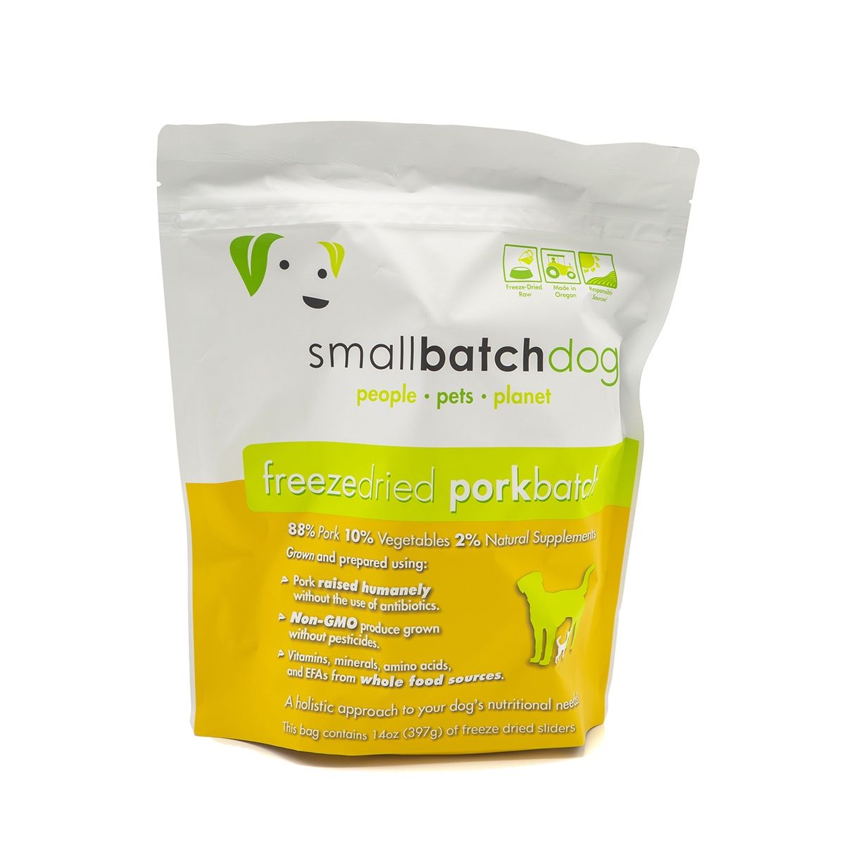 SmallBatch Dog Freeze-Dried Pork Sliders 14oz