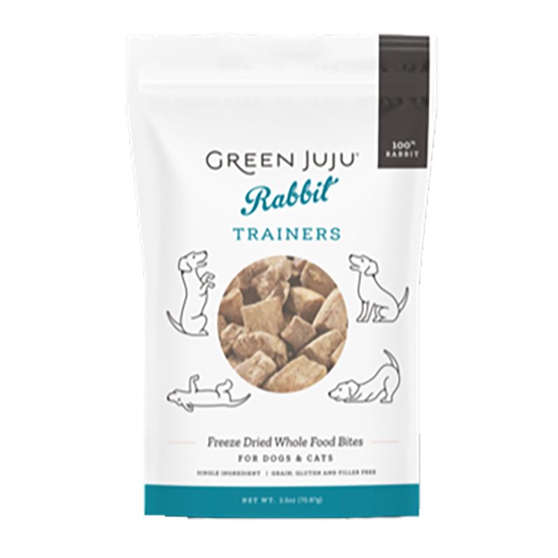 Green Juju Dog &amp; Cat Freeze Dried Training Rabbit 2.5oz