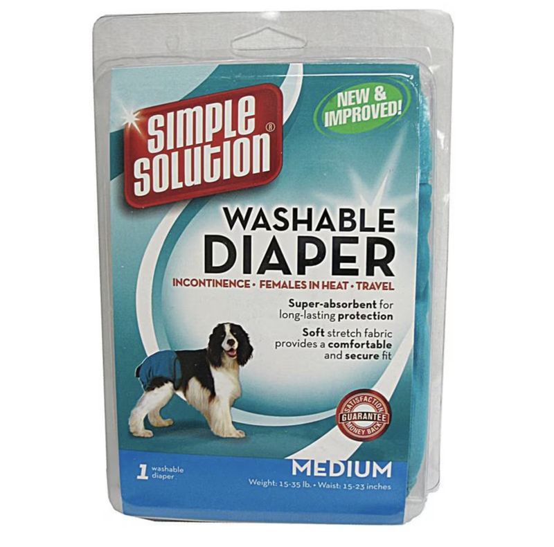 Simple Solution Washable Female Dog Diaper Medium