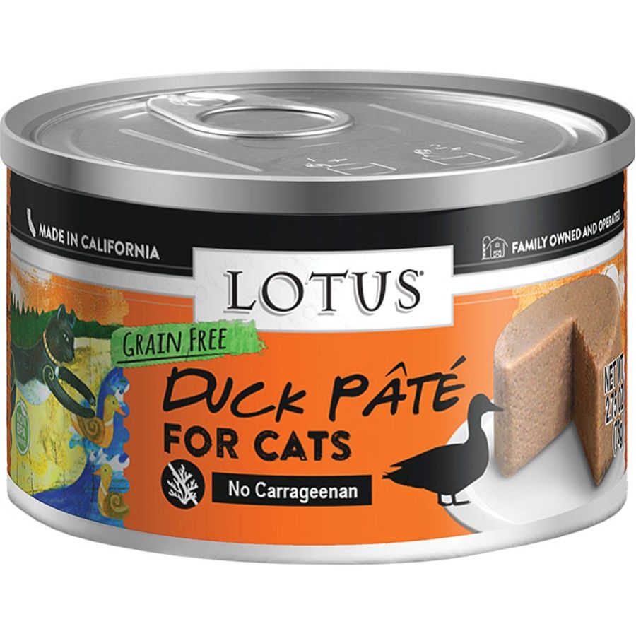 Lotus Cat Grain Free Duck Pate Can, Size: 2.75oz
