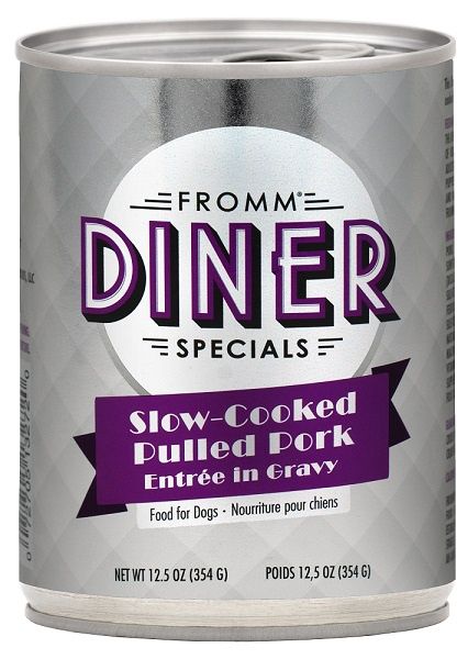 Fromm Dog Diner Slow Cooked Pulled Pork Can 12.5oz
