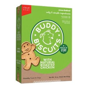 CloudStar Dog Buddy Biscuits Chicken, Size: 16oz