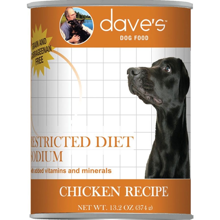 Dave&#39;s Dog Restricted Diet Low Sodium Chicken 13.2oz