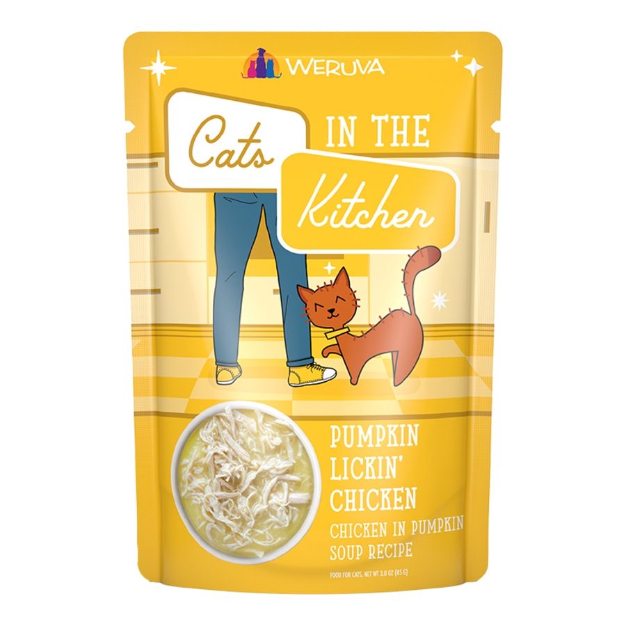 Weruva Cat In The Kitchen Pumpkin Lickin&#39; Chicken Pouch 3oz