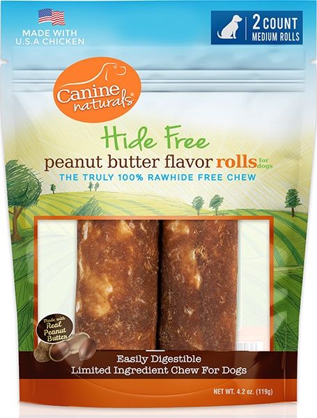 Canine Naturals Dog Medium Rolls 2pk