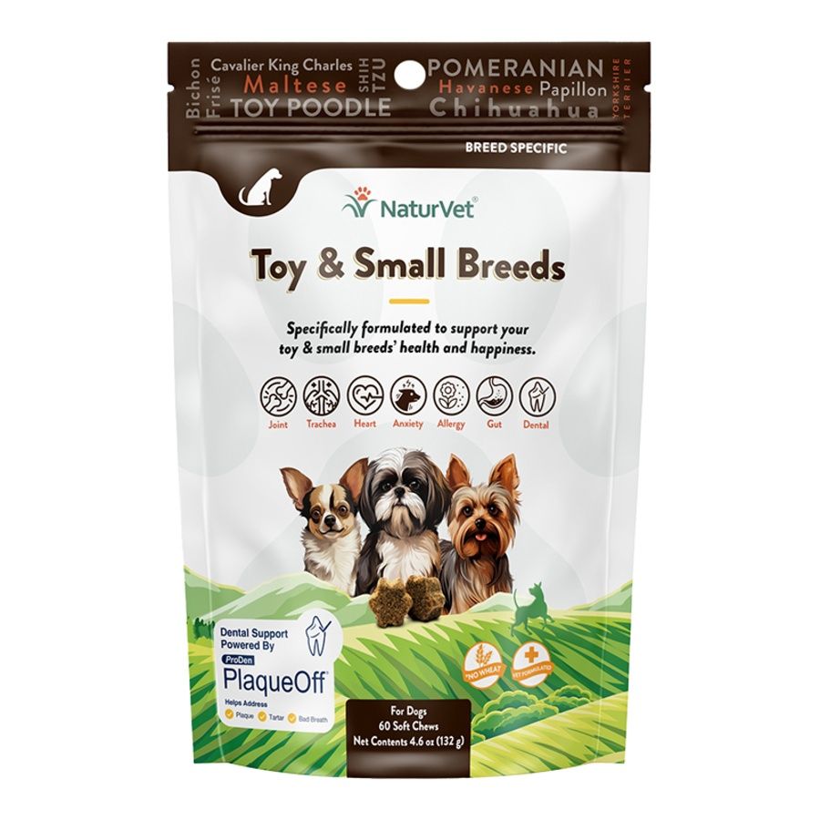 NaturVet Dog Soft Chew Toy Breed Small Breed 60 Count