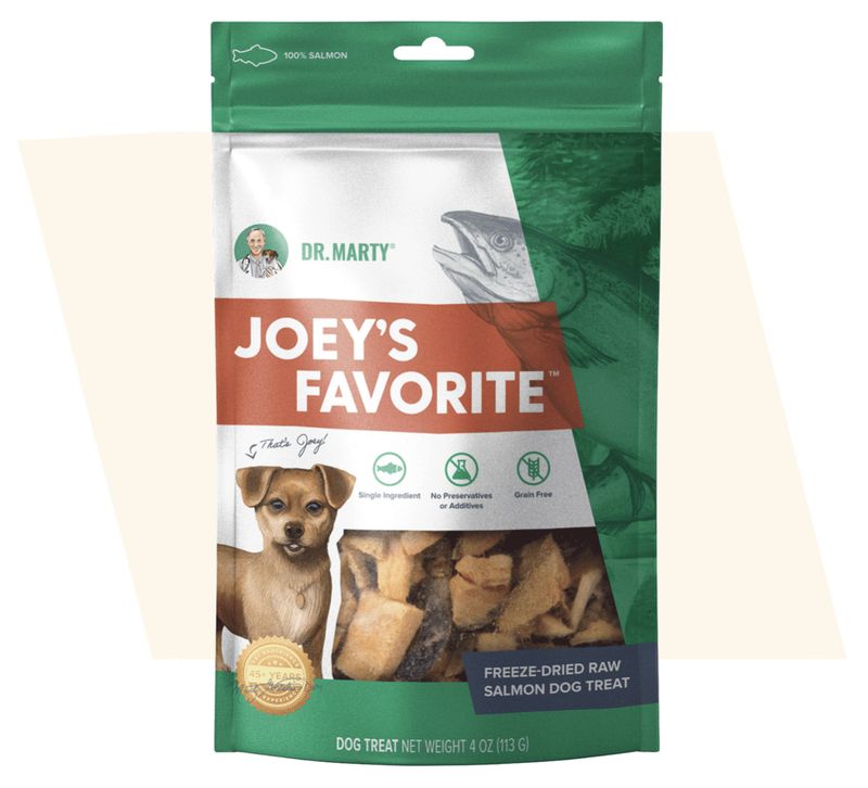 Dr. Marty Dog Treat Joey's Favorite Salmon