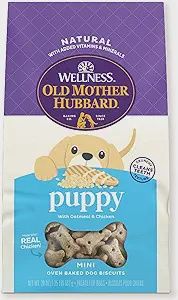 Wellness Dog Old Mother Hubbard Puppy Oatmeal &amp; Chicken Mini 20oz