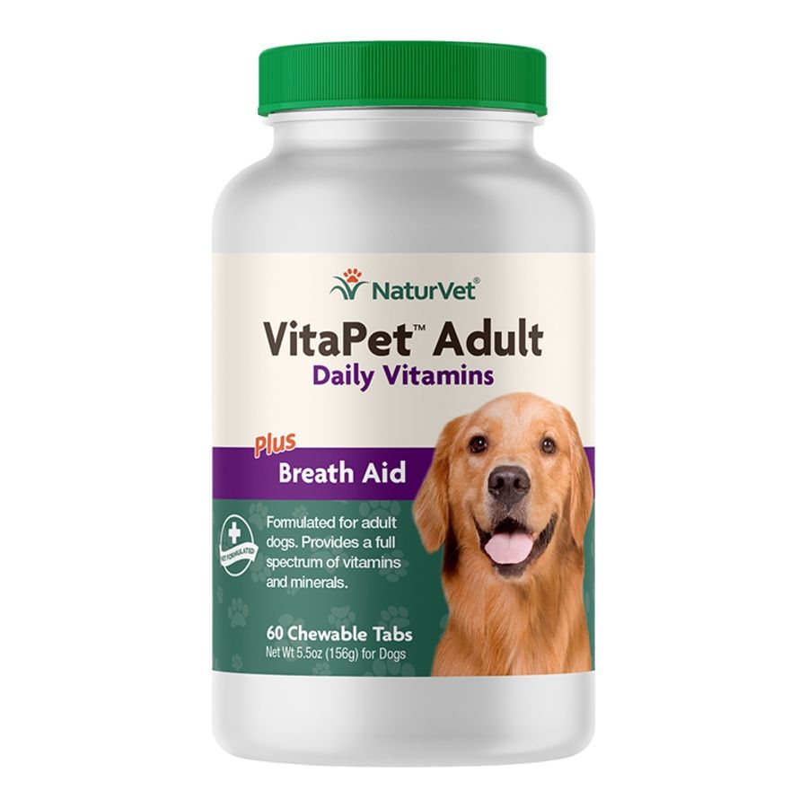 NaturVet Dog Vitamin Adult Time Release Tablet 60 Count