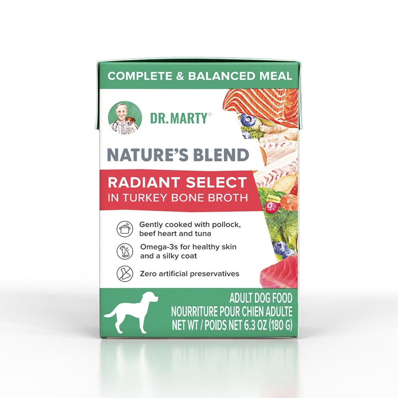 Dr. Marty Dog Nature&#39;s Blend Radiant Select Wet Food 6.3oz