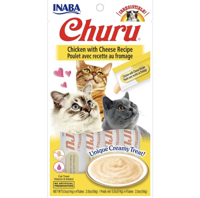 Inaba Churu Chicken &amp; Cheese 0.5oz 4pk