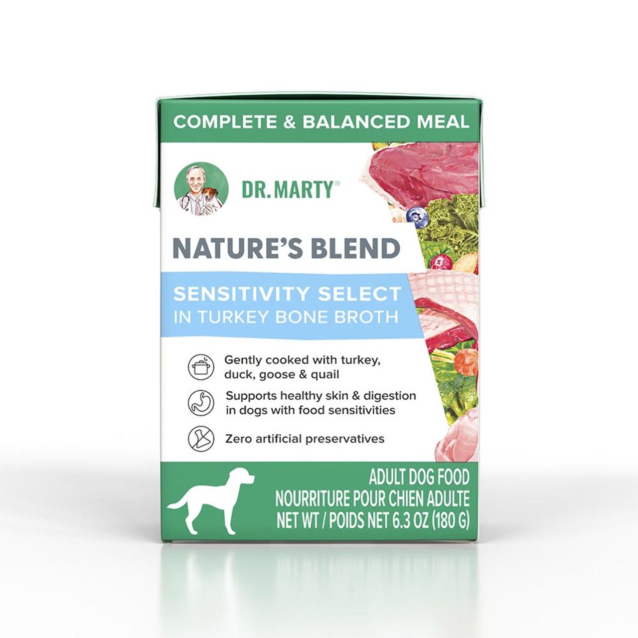 Dr. Marty Dog Nature&#39;s Blend Sensitivity Select Wet Food 6.3oz