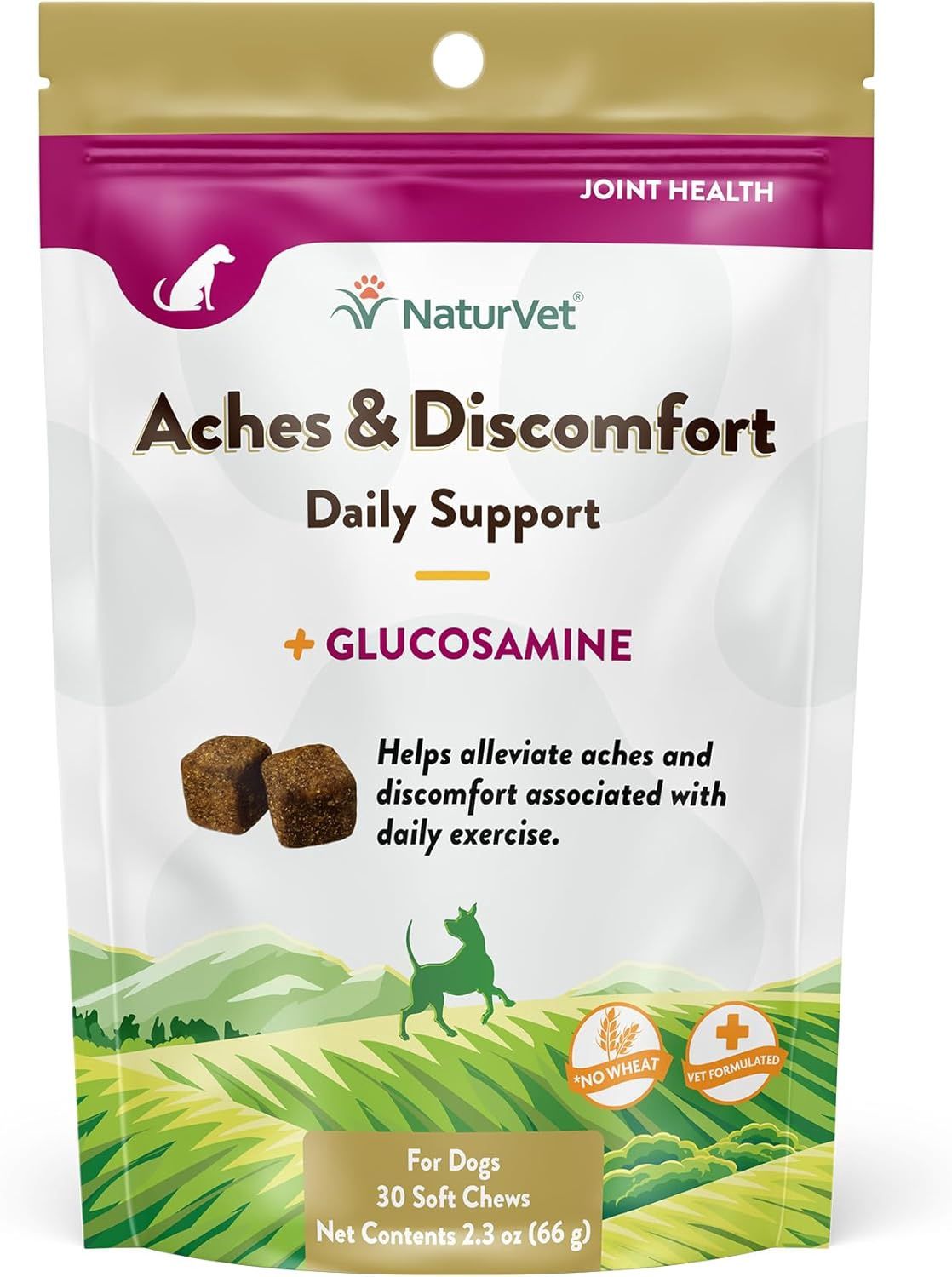 NaturVet Dog Aches &amp; Discomfort Soft Chews 30 Count