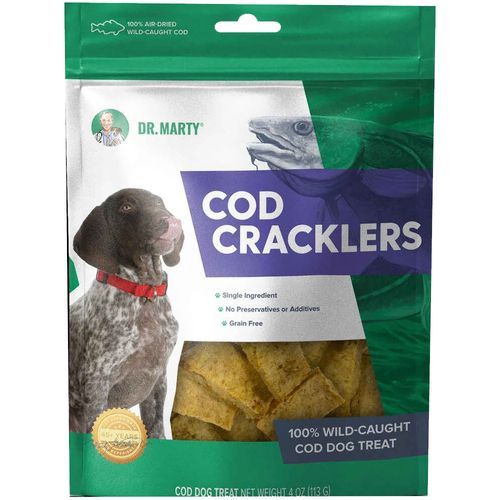 Dr. Marty Dog Treat Cod Cracklers, Size: 4 Oz