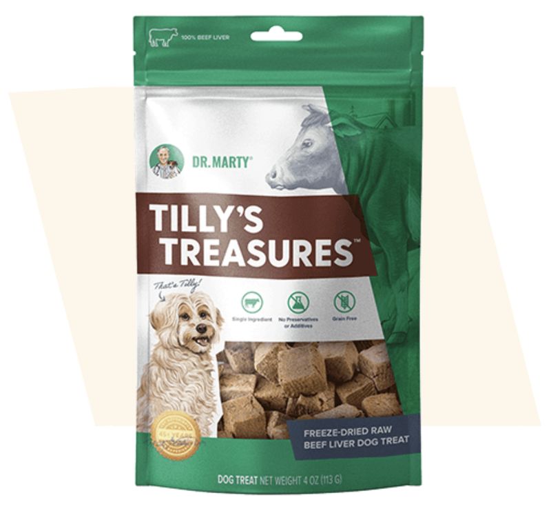 Dr. Marty Dog Treat Tilly's Treasures Beef Liver