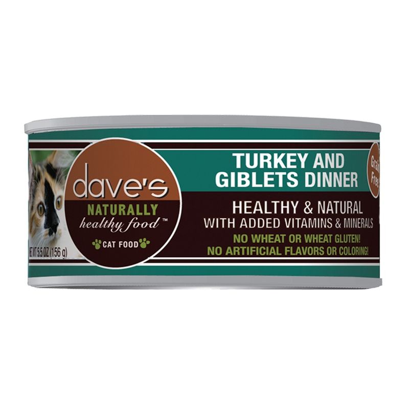 Dave's Cat Turkey &amp; Giblets Dinner 5.5oz