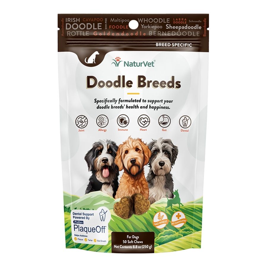 NaturVet Dog Soft Chew Doodle Breed 50 Count