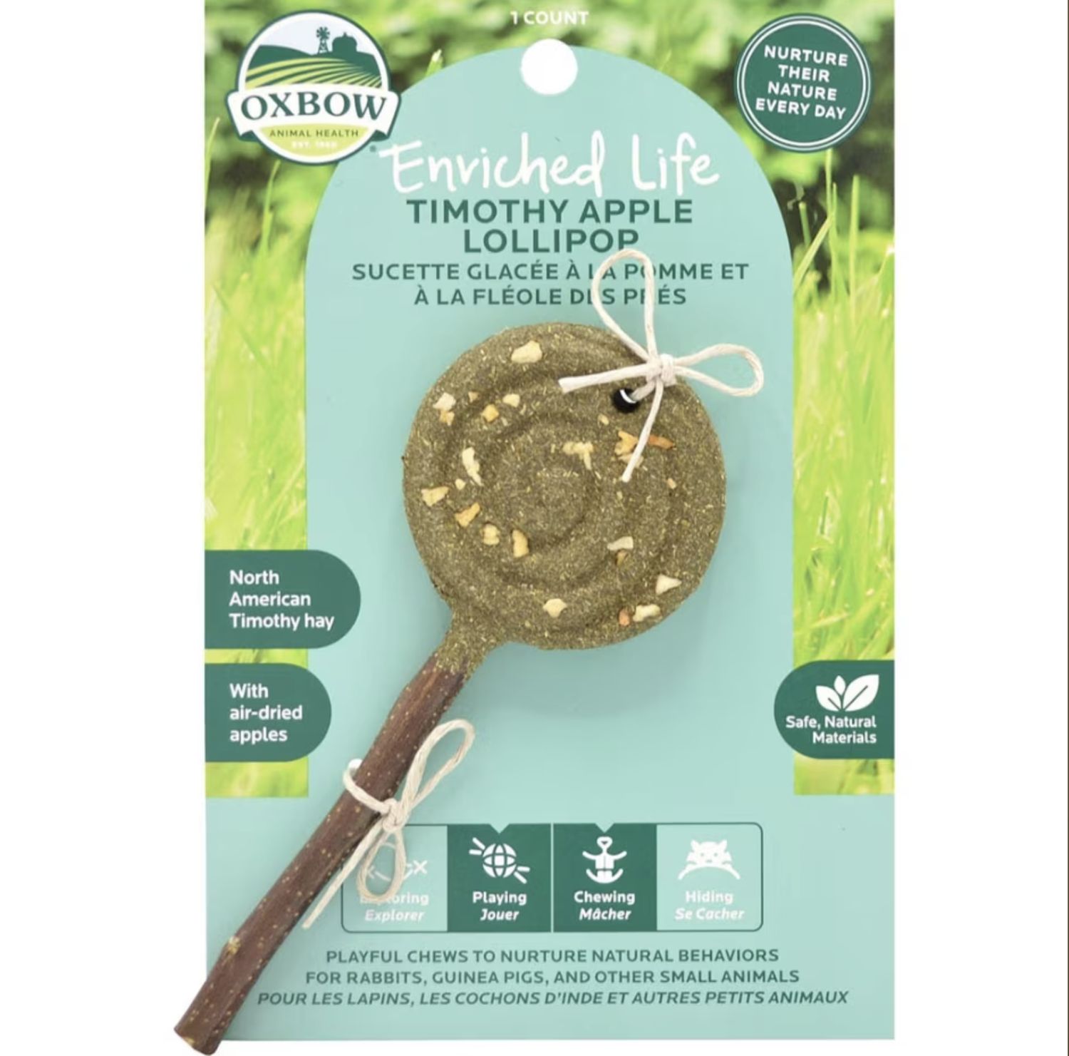 Oxbow Enriched Life Timothy Lollipop Apple