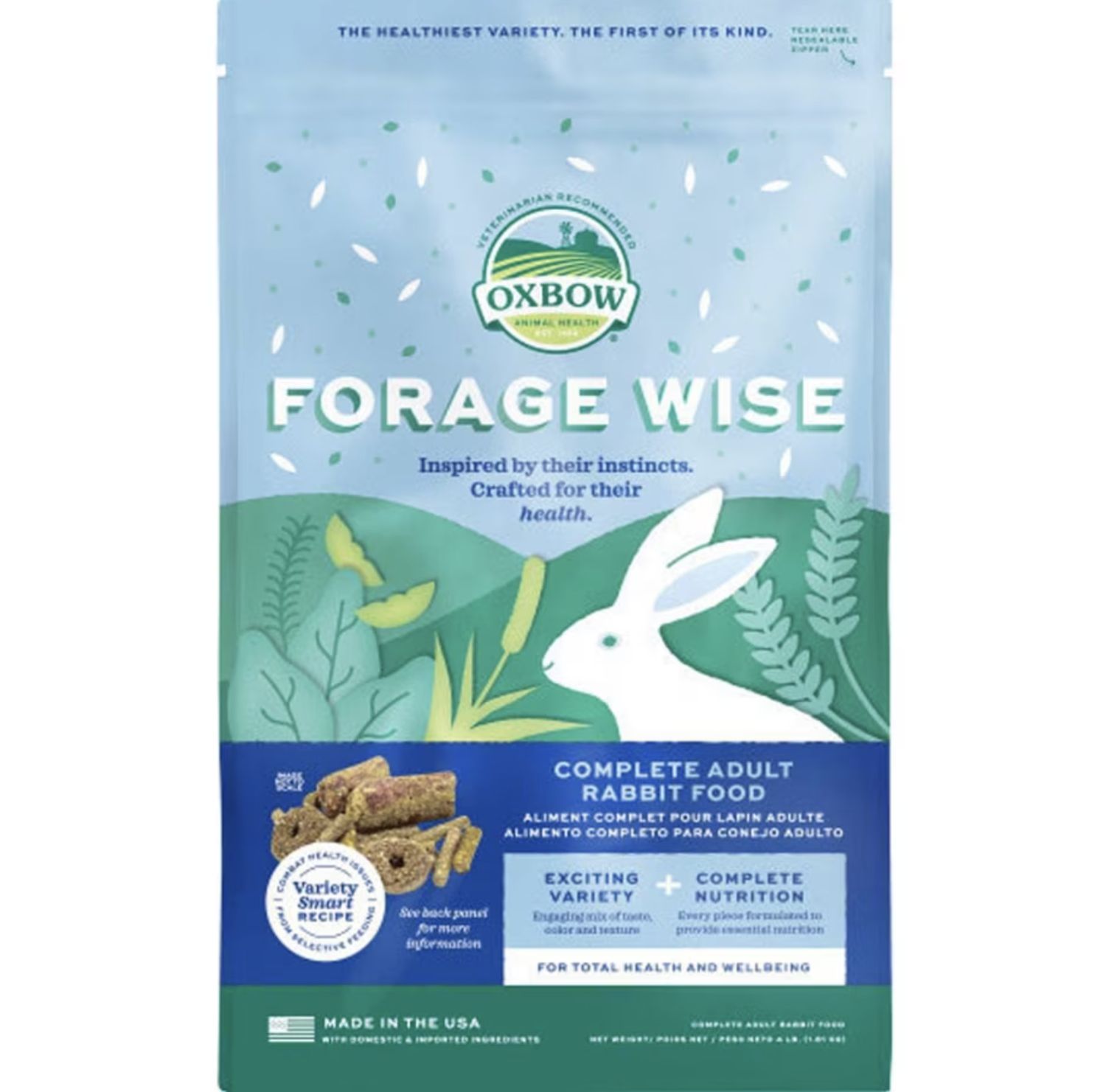 Oxbow Forage Wise Adult Rabbit Food 4lb