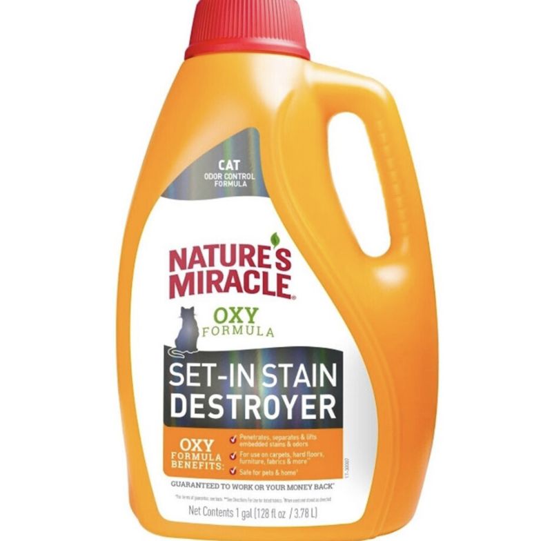 Nature&#39;s Miracle Cat Oxy Formula Pour 1gal