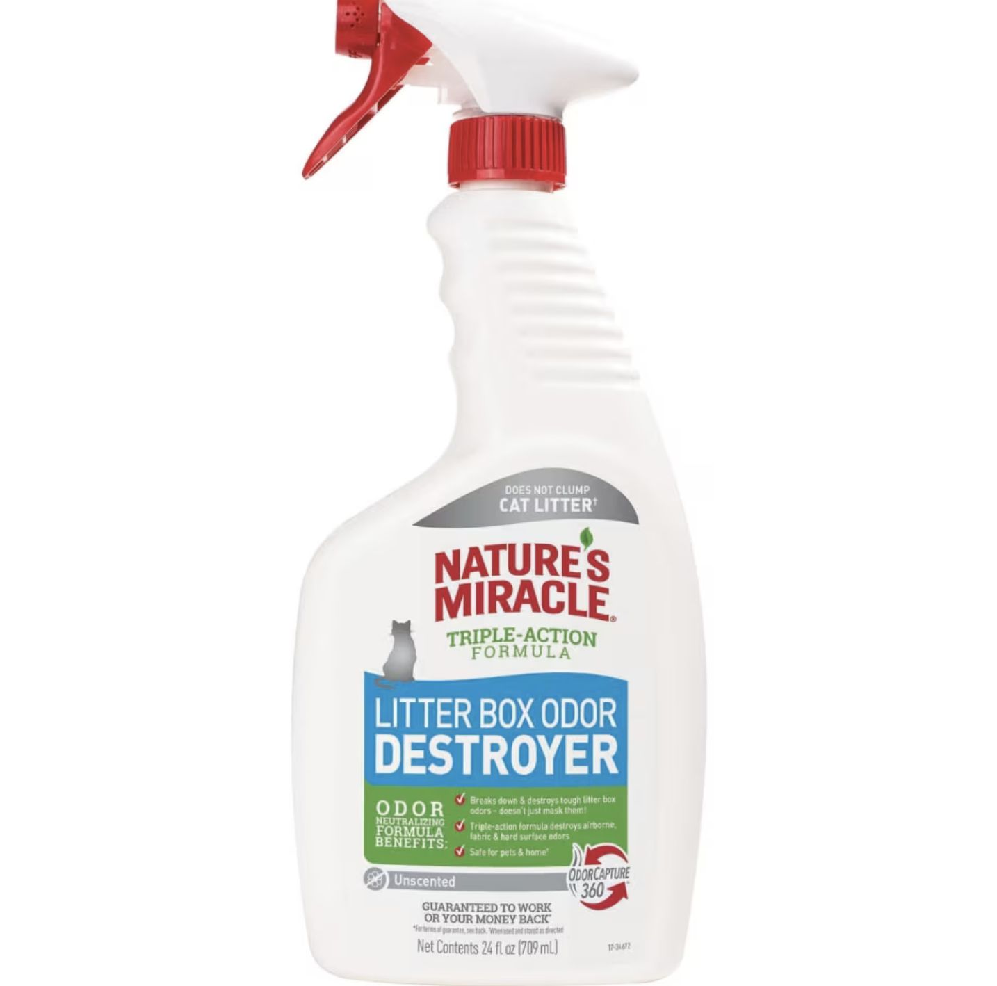 Nature&#39;s Miracle Cat Litter Box Odor Destroyer Spray 24oz