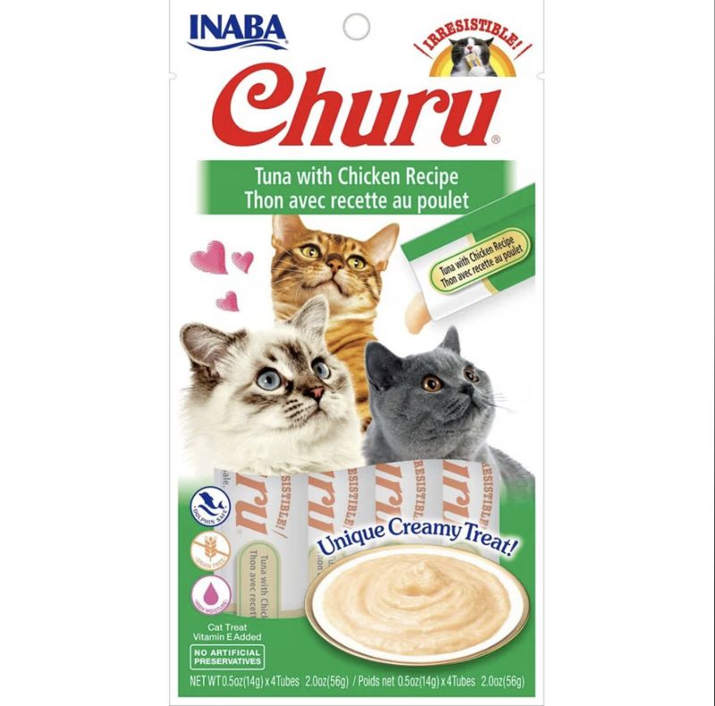 Inaba Churu Tuna &amp; Chicken 0.5oz 4pk