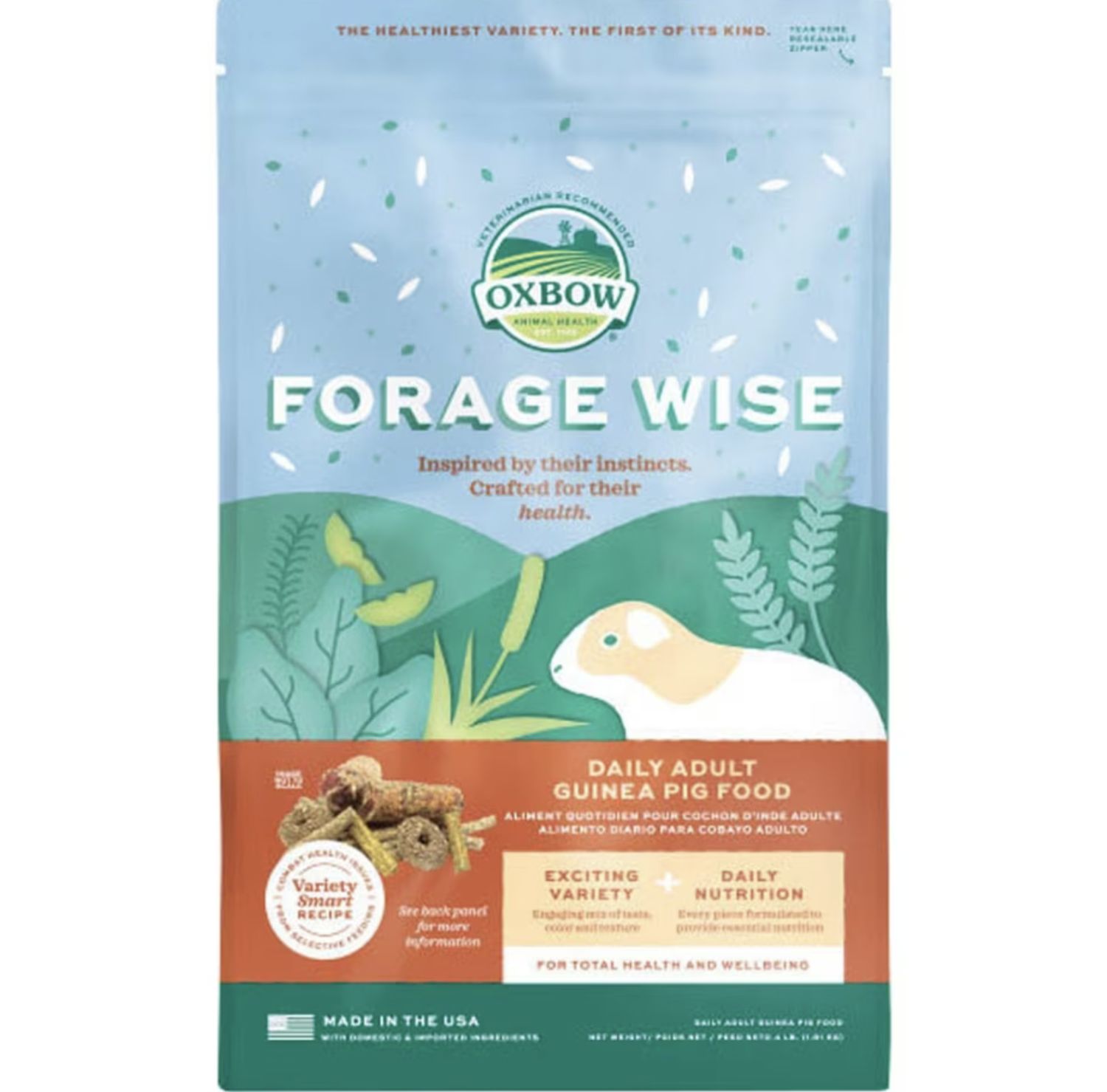 Oxbow Forage Wise Adult Guinea Pig Food 4lb