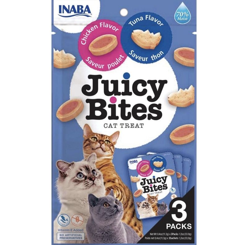 Inaba Juicy Bites Chicken &amp; Tuna 0.4oz 3pk