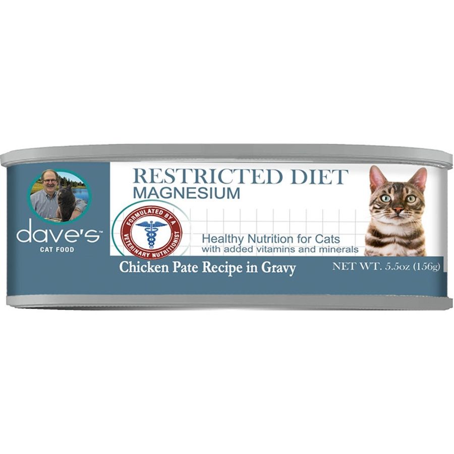 Dave&#39;s Cat Restricted Diet Magnesium Chicken 5.5oz