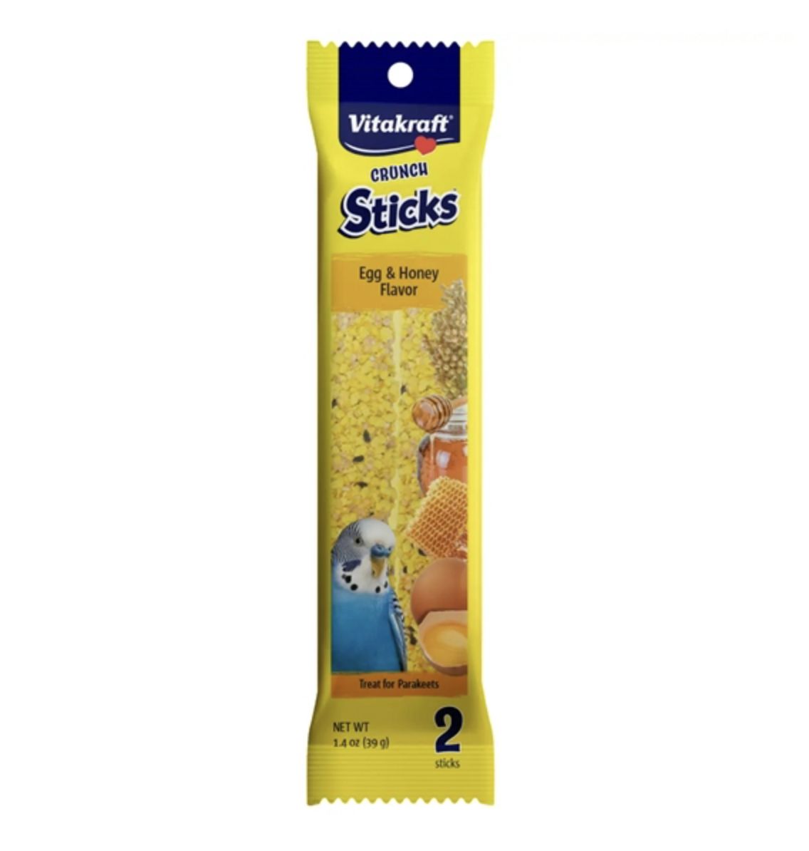 Vitakraft Crunch Sticks Parakeet Treats Egg &amp; Honey