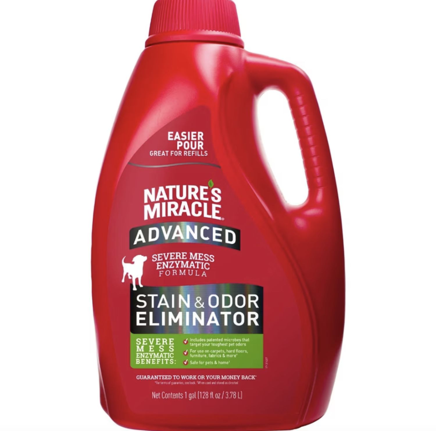 Nature&#39;s Miracle Dog Advanced Stain &amp; Odor Remover Pour 1gal