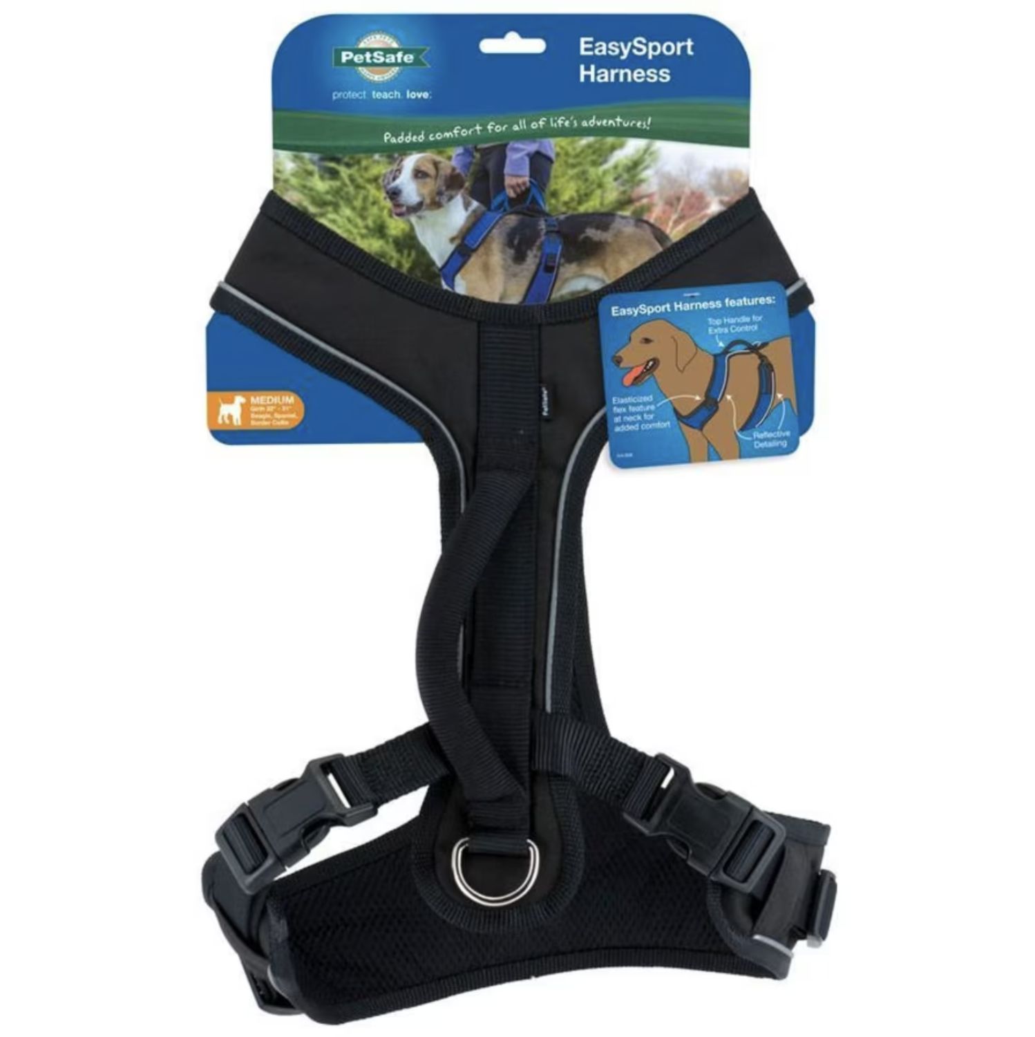 PetSafe Easysport Dog Harness Black, Size: Extra Small