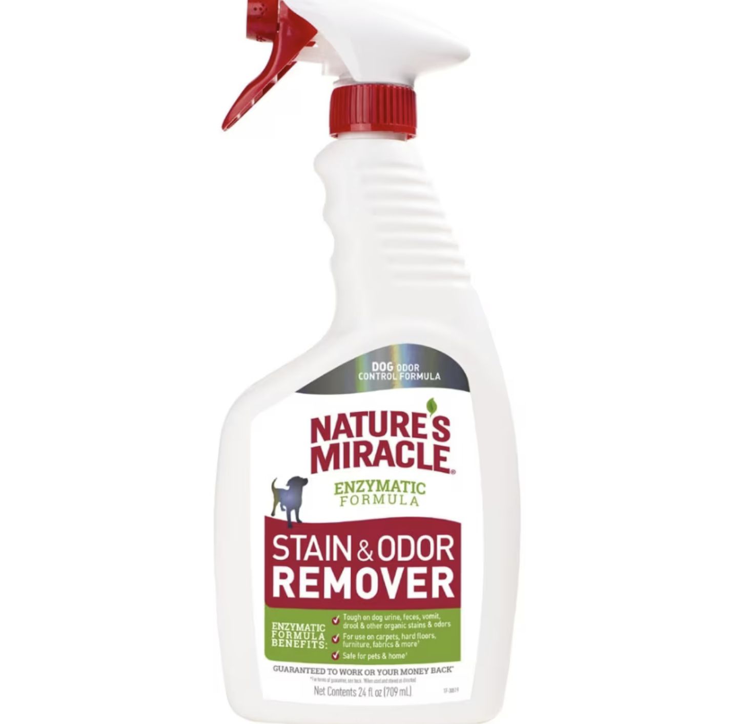 Nature&#39;s Miracle Dog Stain &amp; Odor Remover Spray, Size: 24oz