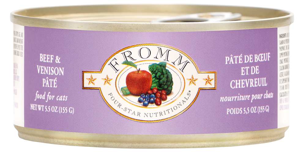 Fromm Cat Beef &amp; Vension Pate Can 5oz