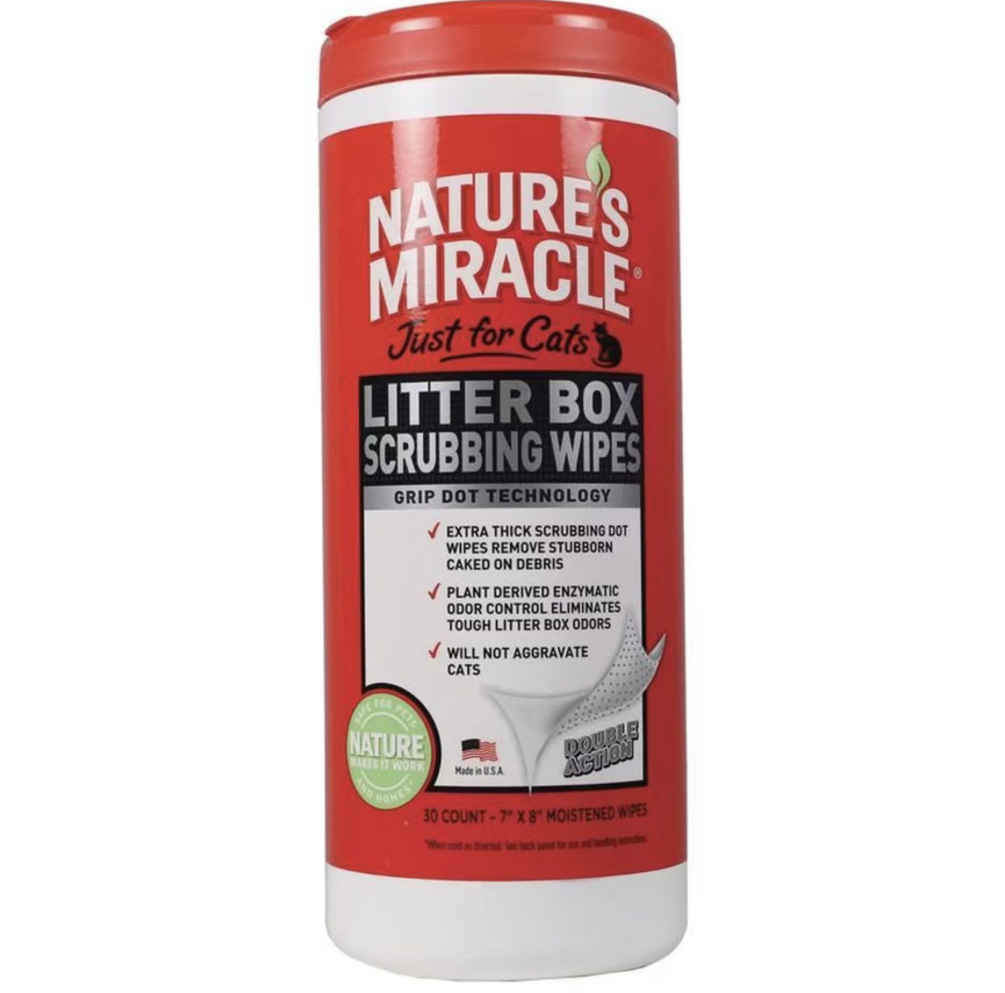 Nature&#39;s Miracle Cat Litter Box Scrubbing Wipes 30ct