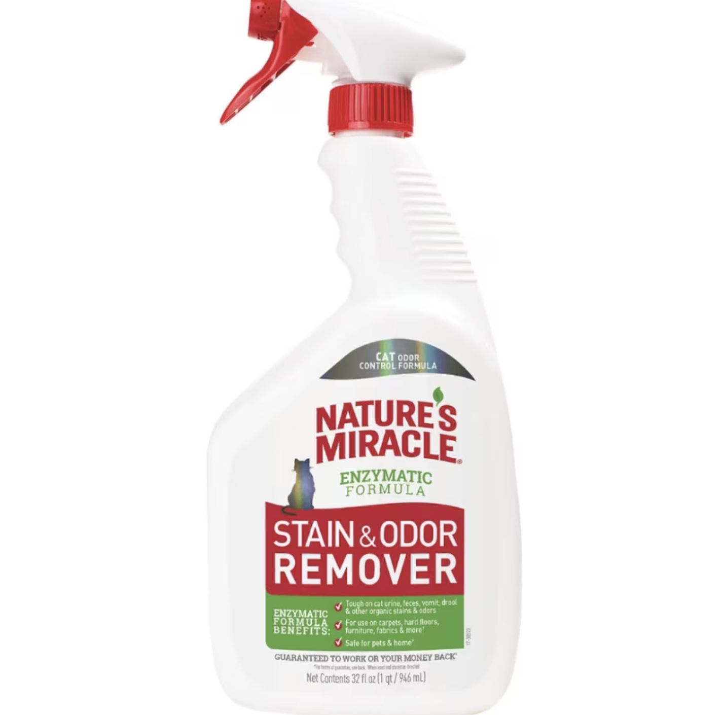 Nature&#39;s Miracle Cat Stain &amp; Odor Remover Spray 32oz