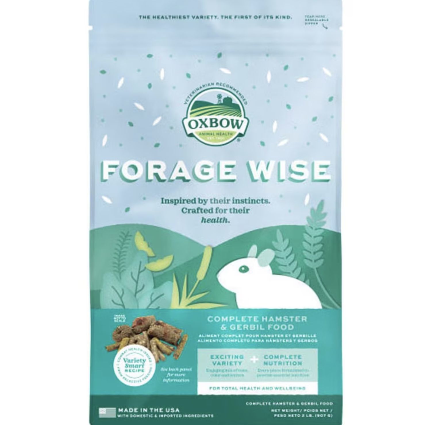 Oxbow Forage Wise Hamster &amp; Gerbil Food 2lb