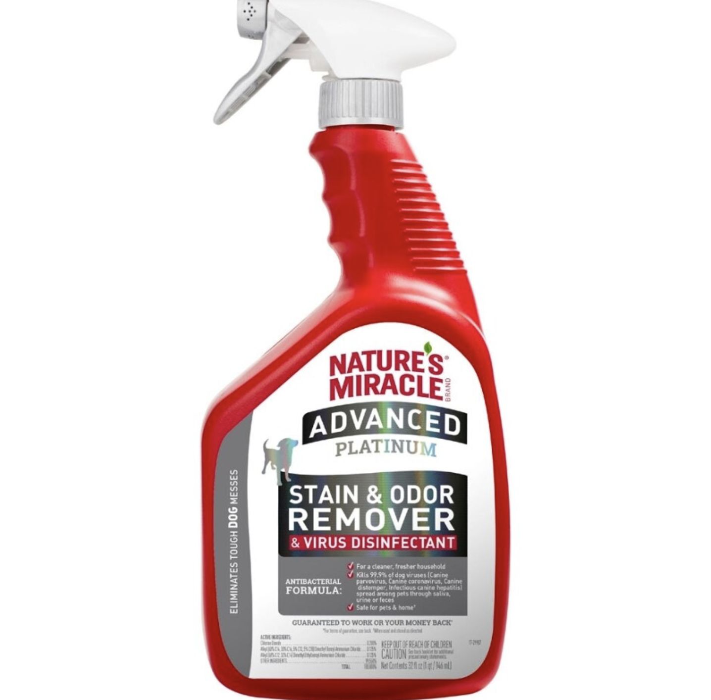Nature&#39;s Miracle Dog Advanced Stain &amp; Odor Virus Disinfectant Spray 32oz
