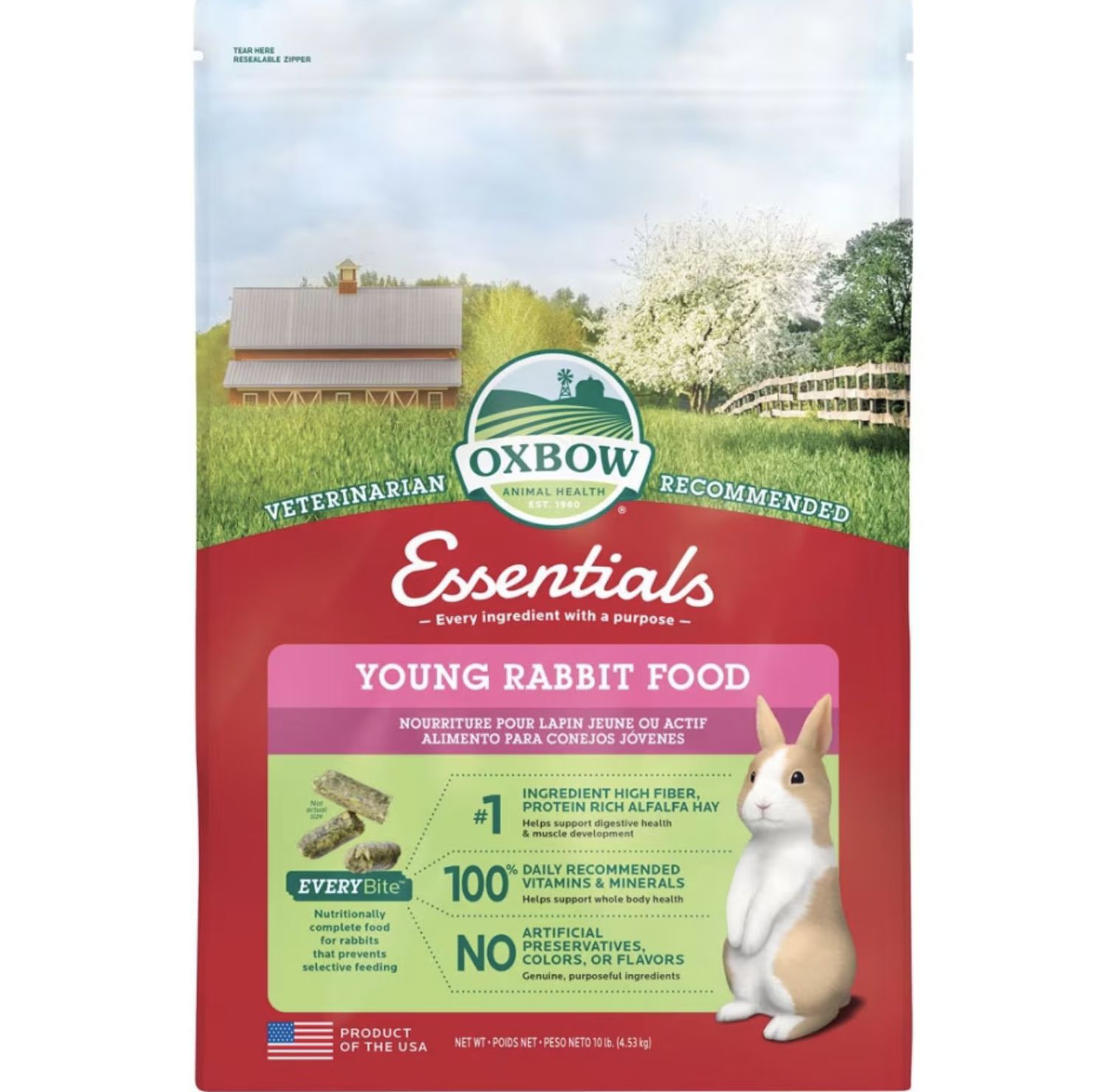Oxbow Essentials Young Rabbit Food 10lb