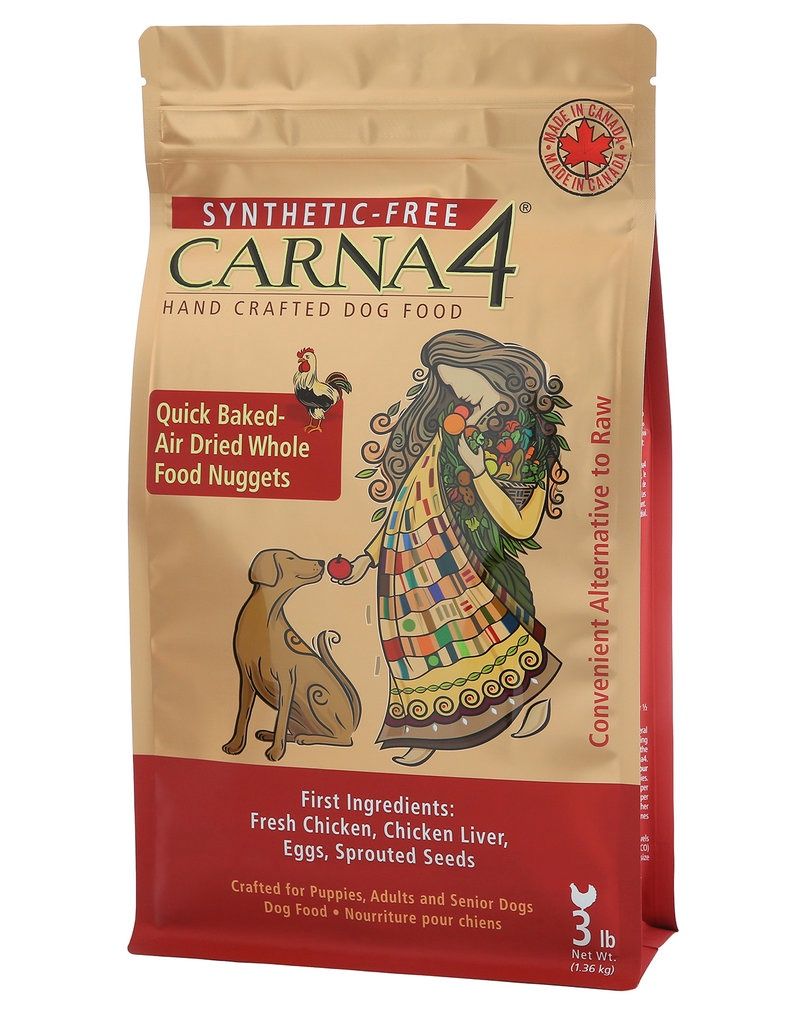 Carna4 Dog Air Dried Chicken, Size: 3lb