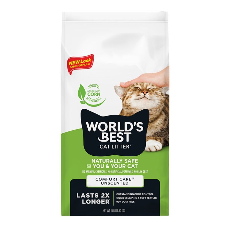 World&#39;s Best Original Unscented Cat Litter, Size: 15lb