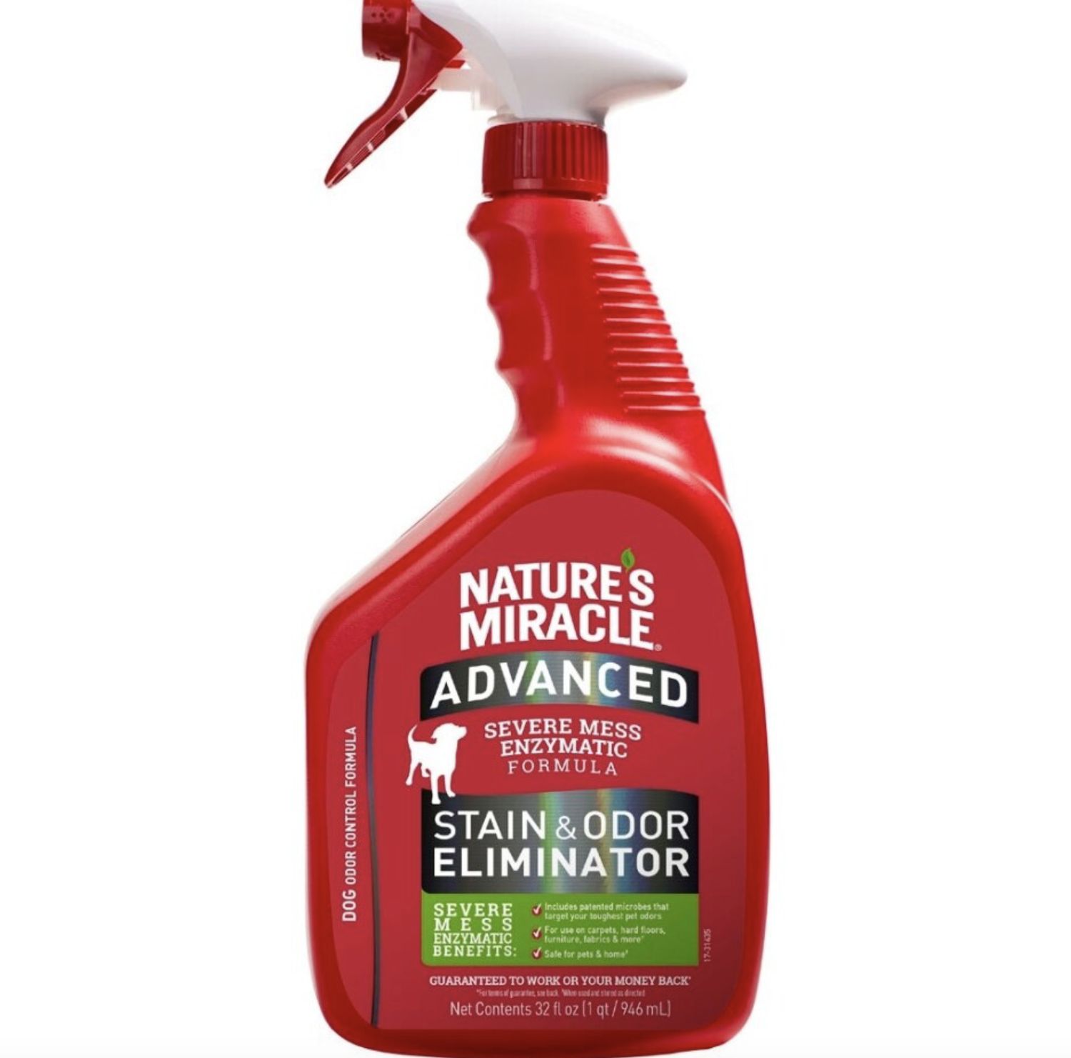 Nature&#39;s Miracle Dog Advanced Stain &amp; Odor Remover Spray 32oz