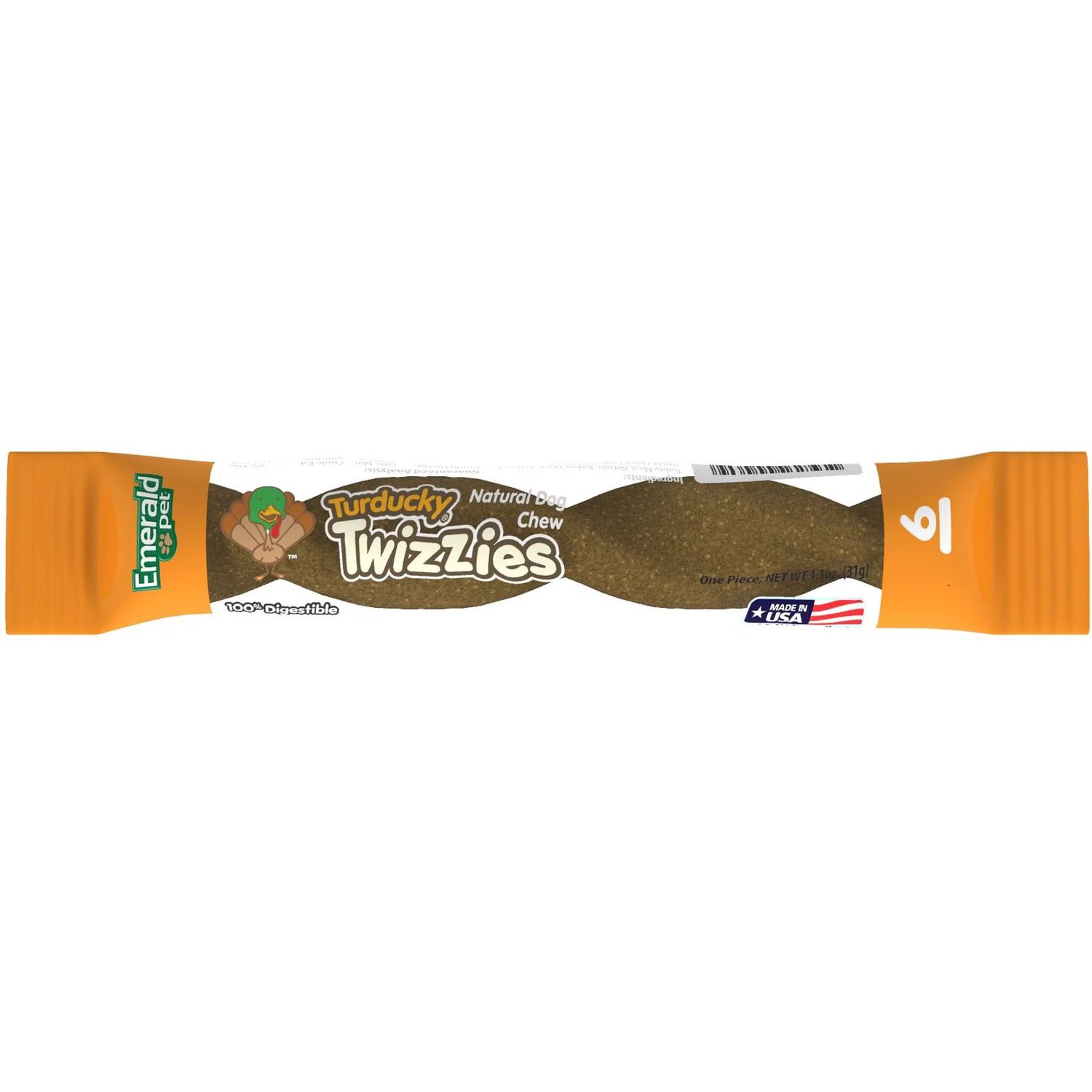 Emerald Pet Dog Turducky Twizzies Chew 6in