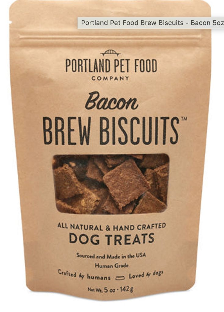 Portland Pet Food Dog Brew Biscuits Bacon 5oz