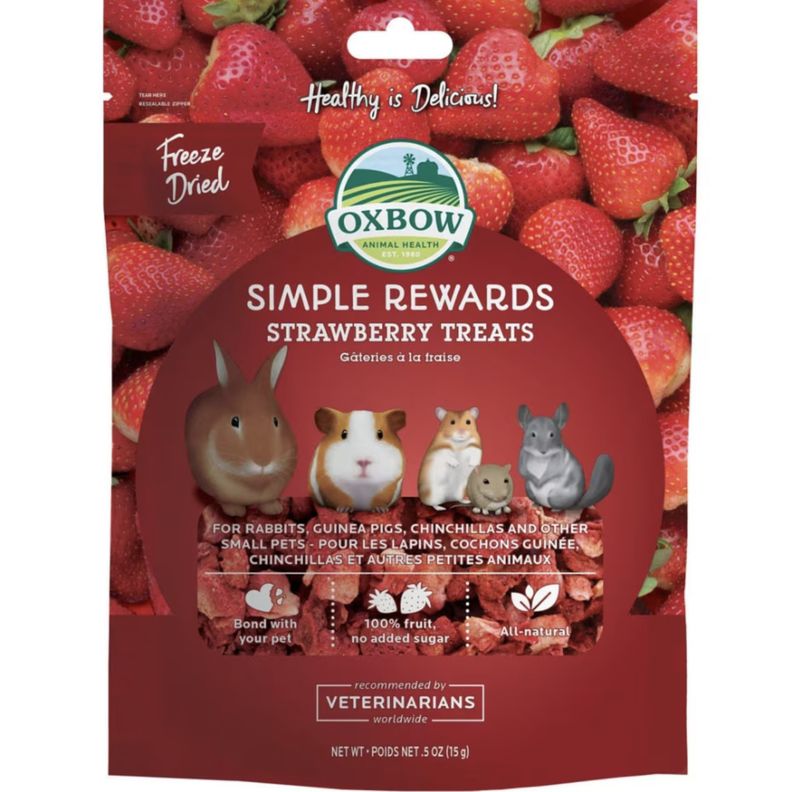 Oxbow Simple Rewards Baked Treats Strawberry
