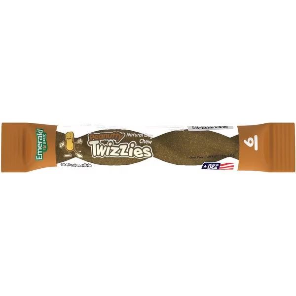 Emerald Pet Dog Peanutty Twizzies Chew 9in