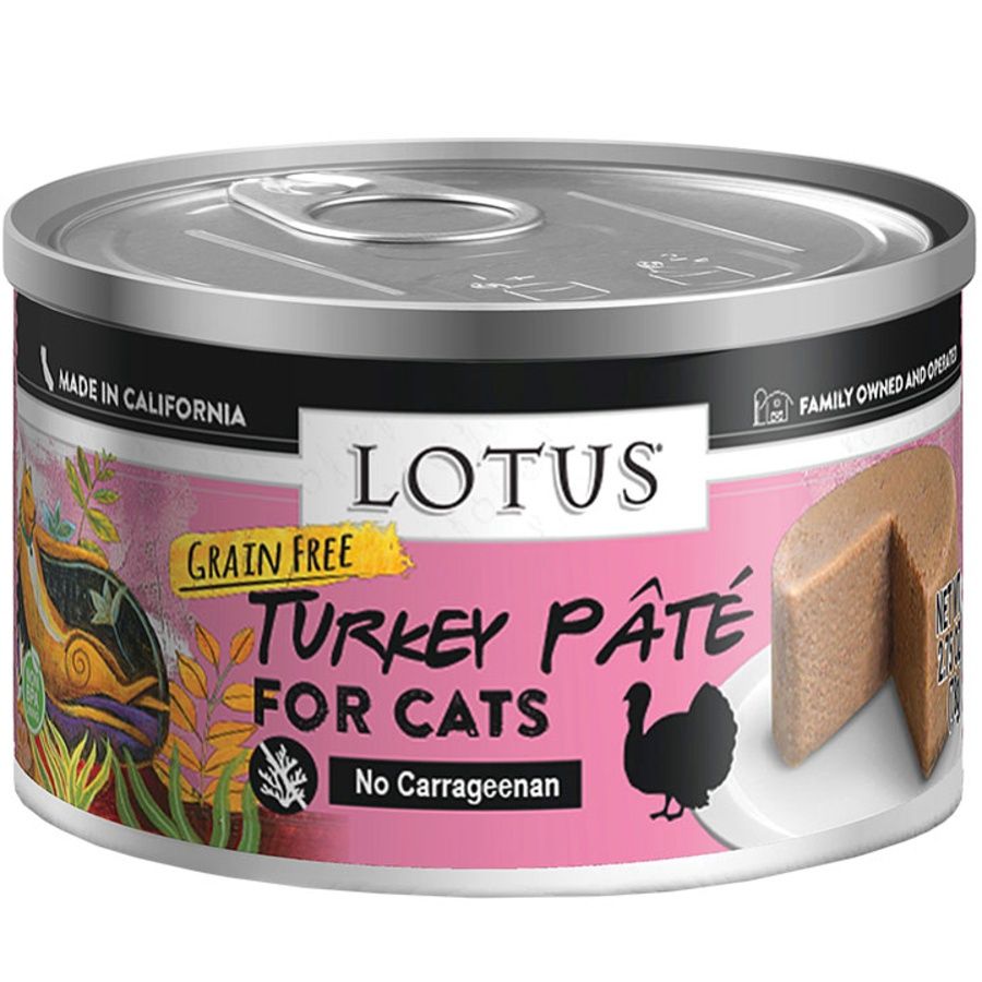 Lotus Cat Grain Free Turkey Pate  Can, Size: 2.75oz