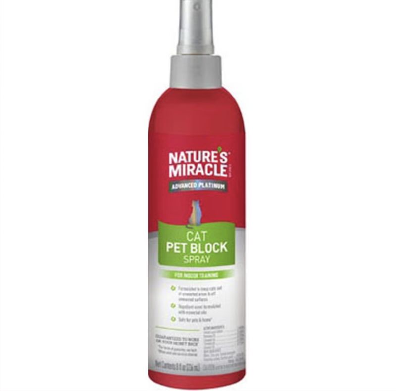 Nature&#39;s Miracle Cat Advanced Platinum Block Spray 8oz