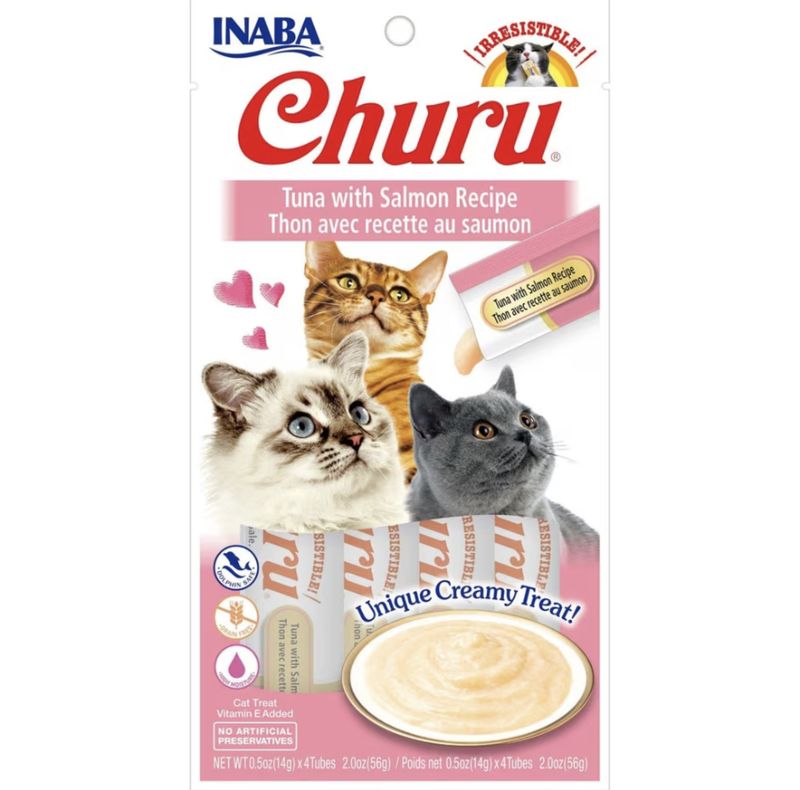 Inaba Churu Tuna &amp; Salmon 0.5oz 4pk